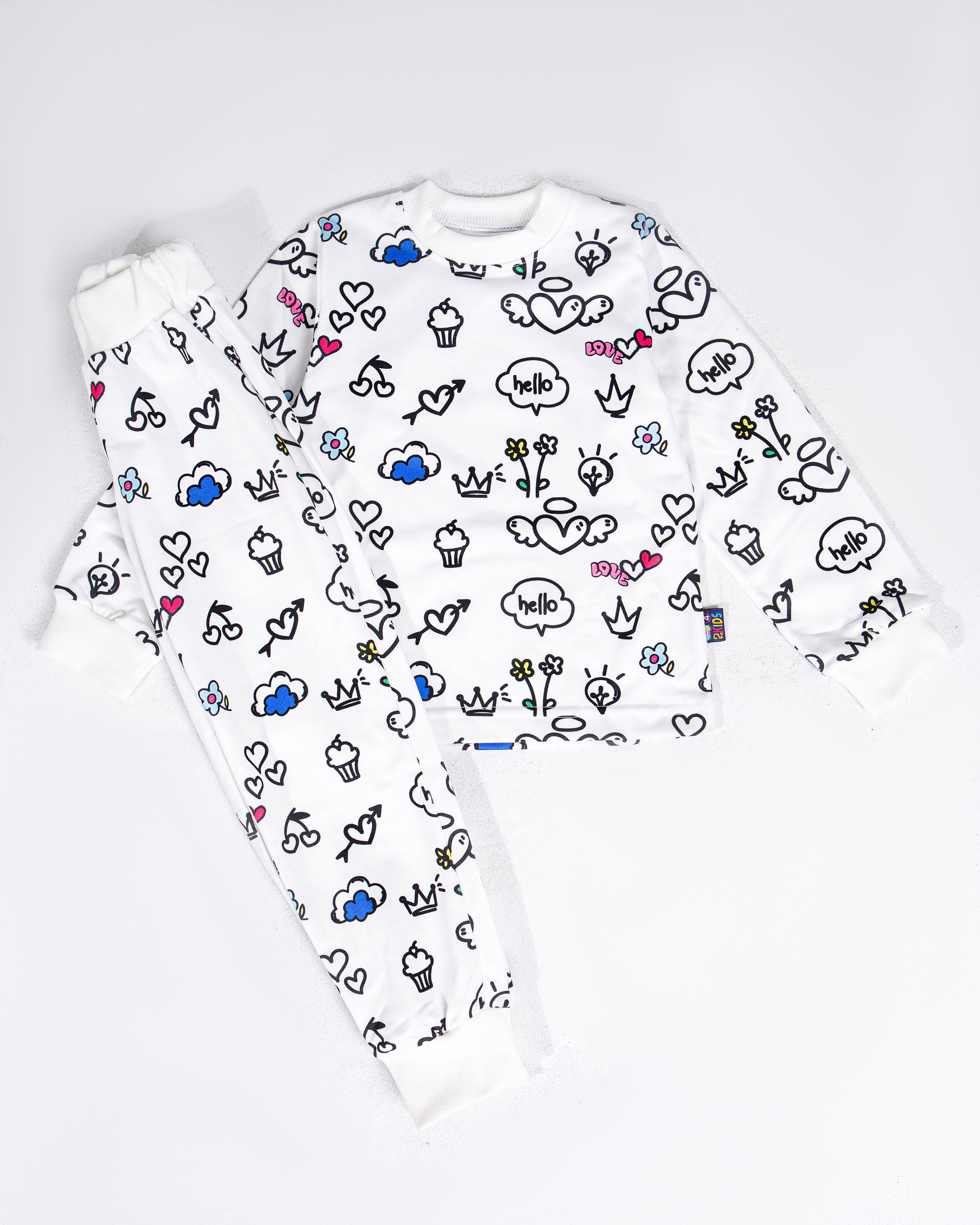 Pajama (Joyful Design) +  12 washable colors