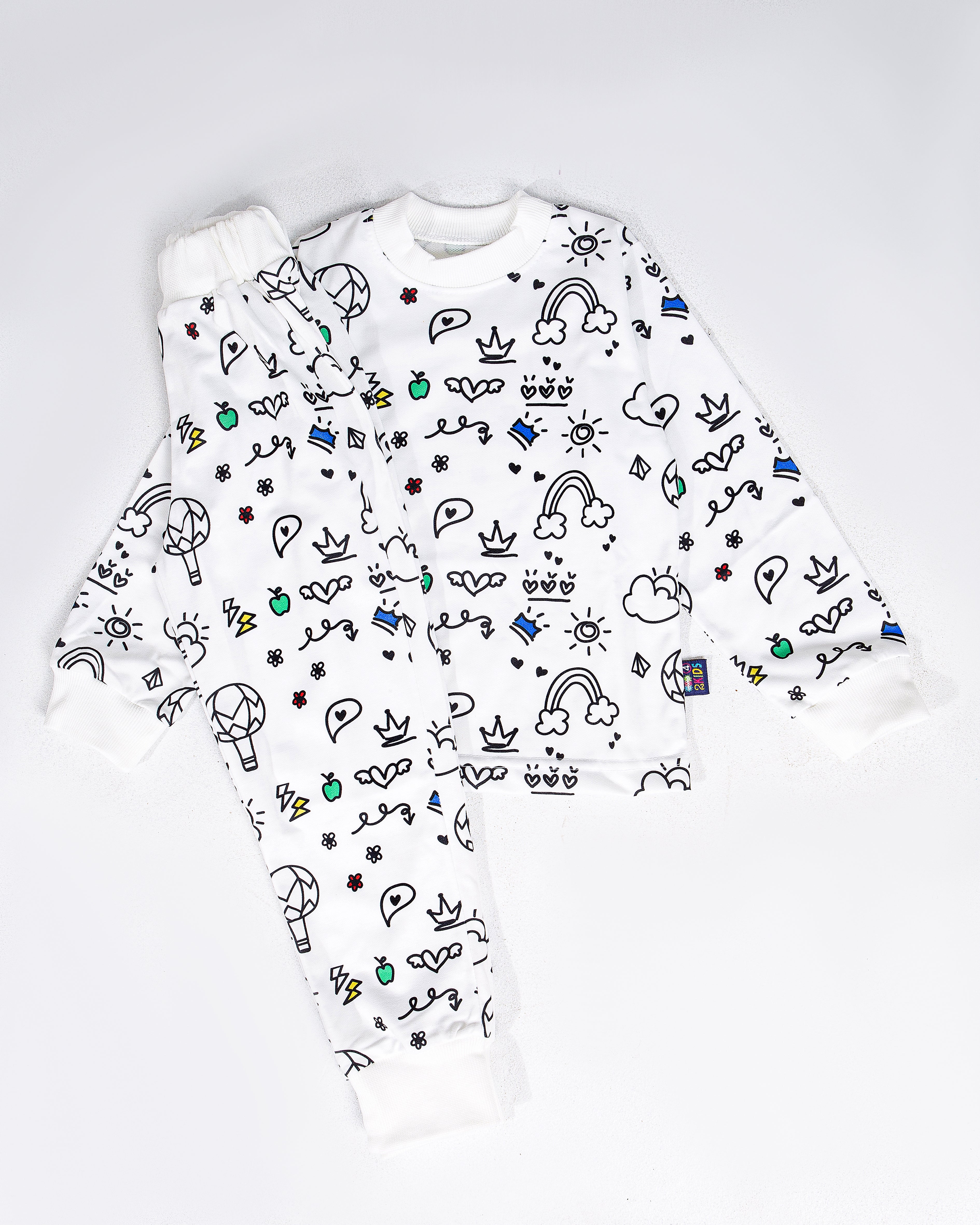 Pajama (Cloudy Design) +  12 washable colors