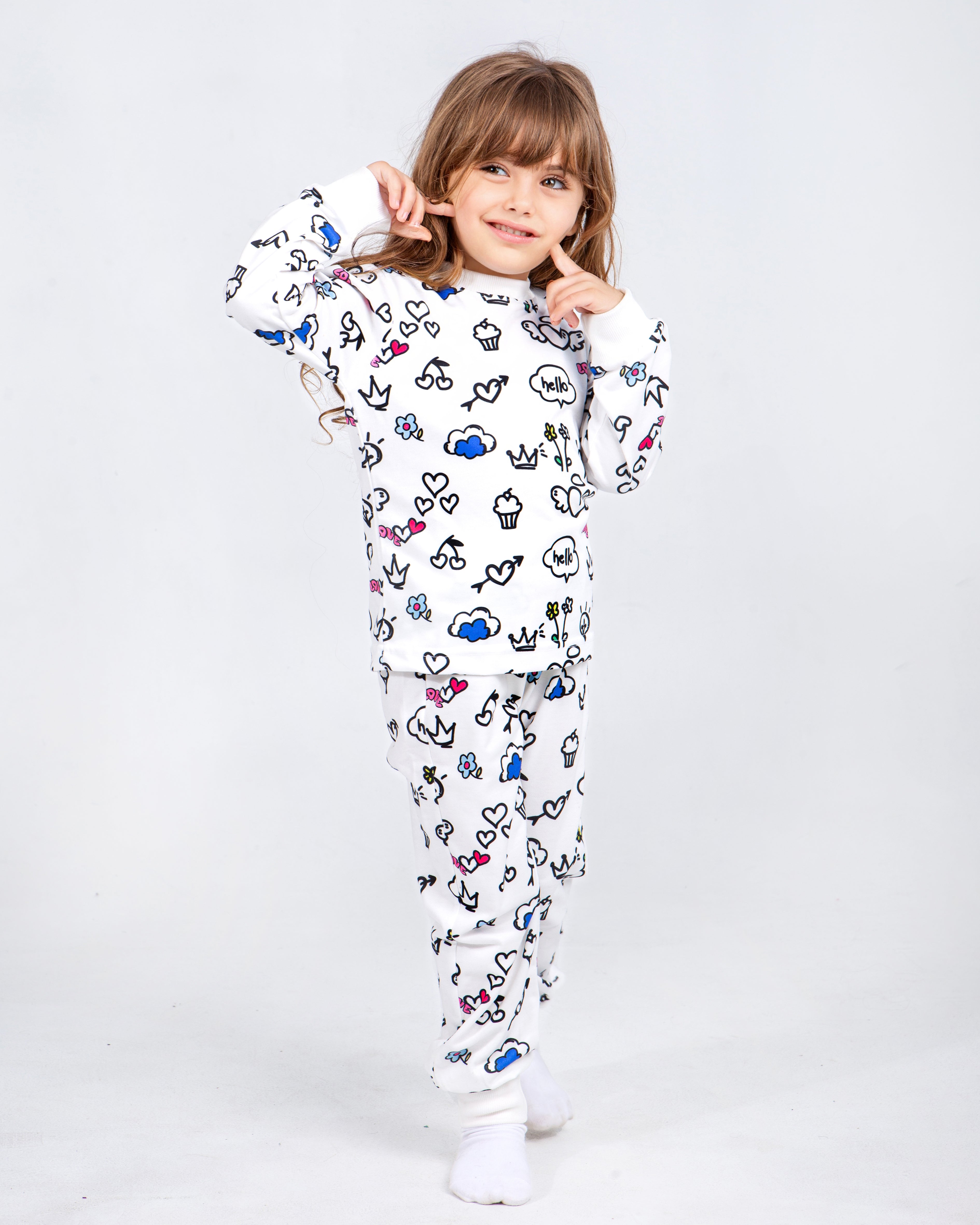 Pajama (Joyful Design) +  12 washable colors
