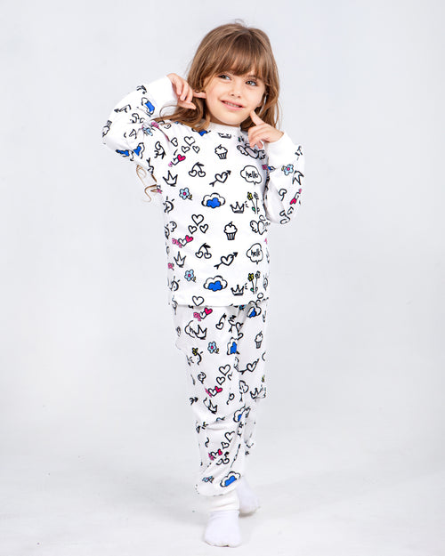 Pajama (Joyful Design) +  12 washable colors