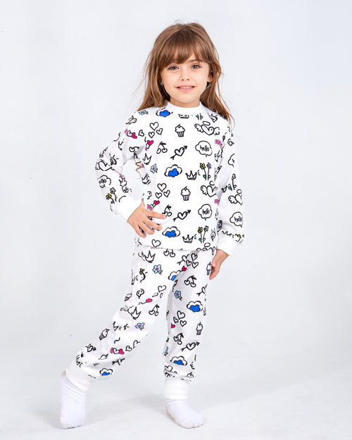 Pajama (Joyful Design) +  12 washable colors