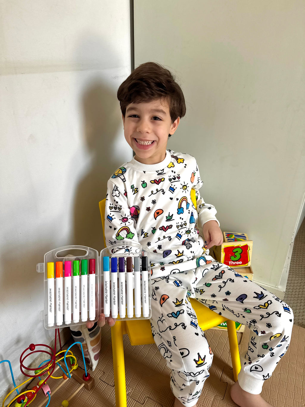 Pajama (Cloudy Design) + Free Gift (Hoodie or Prayer Mat)