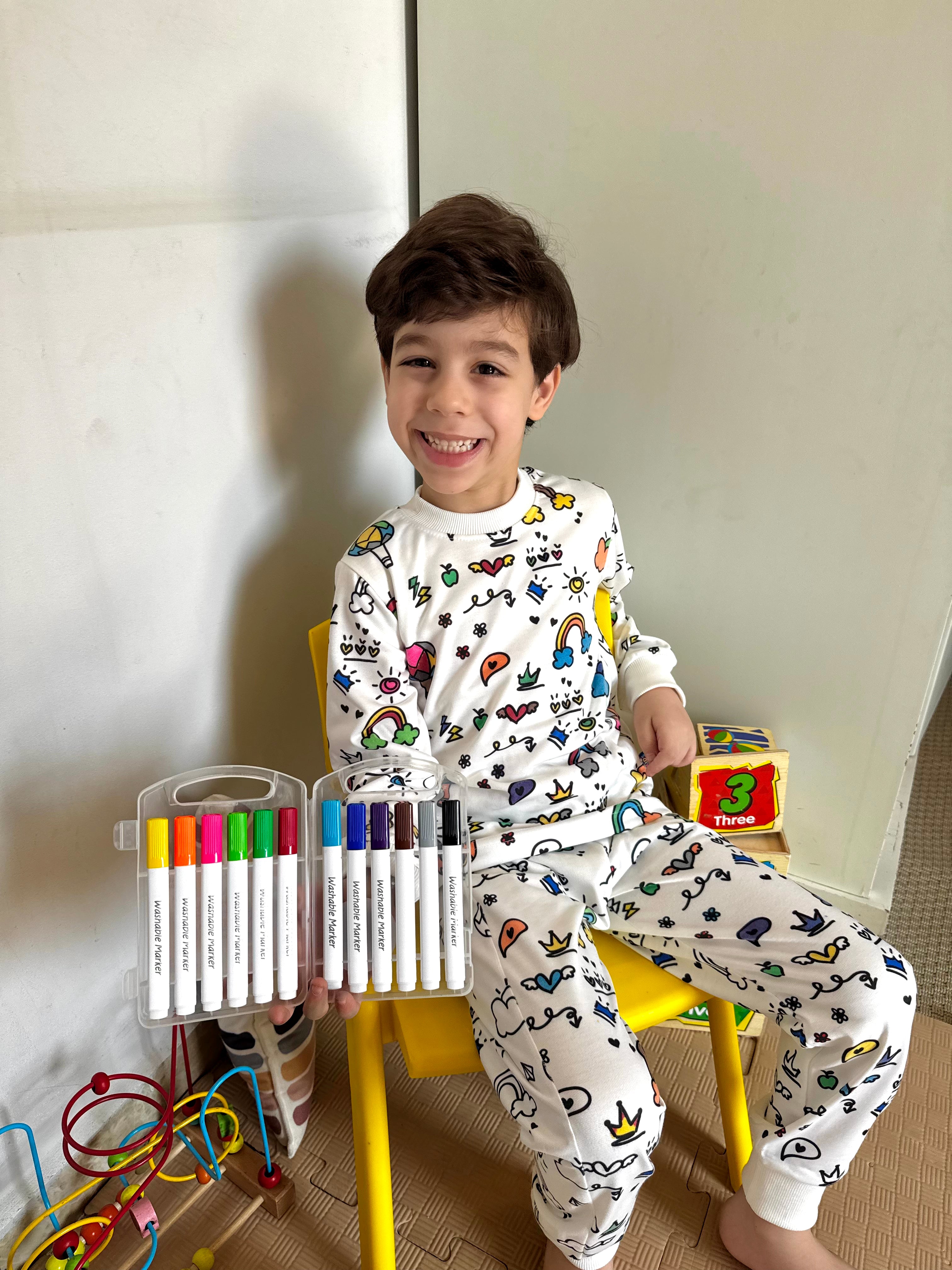 Pajama (Cloudy Design) + Free Gift (Hoodie or Prayer Mat)