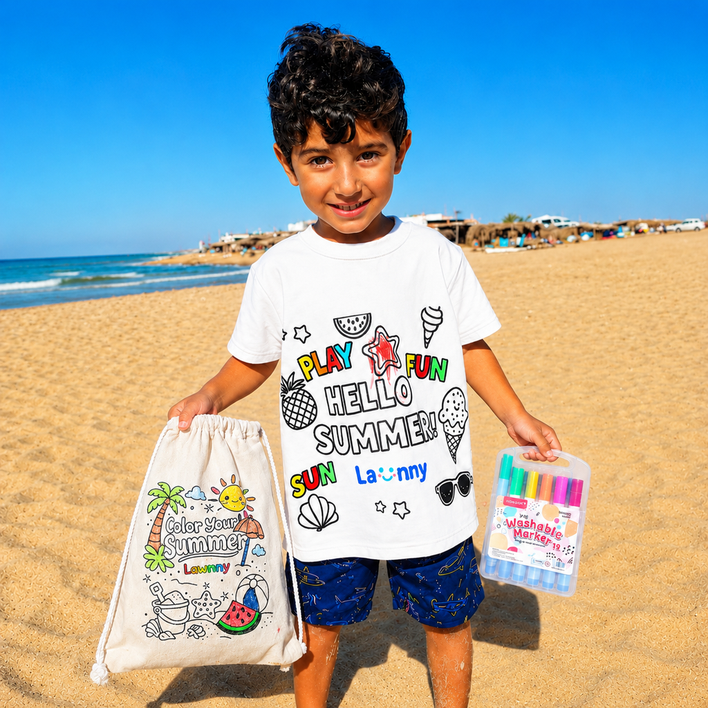 Coloring T-Shirt Set (3 Items)
